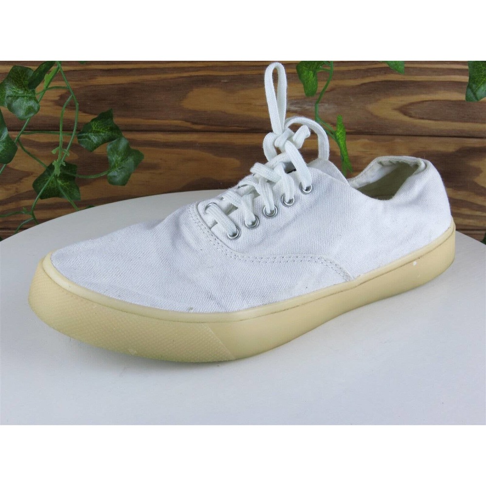SPERRY Top-Sider Size 8.5 Sneaker White Fabric Medium‎ (B, M) Women